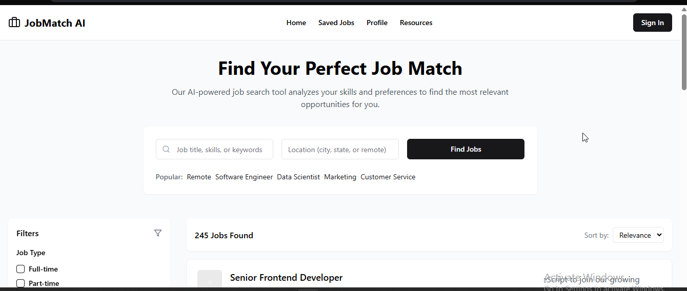 Job Search AI Tool